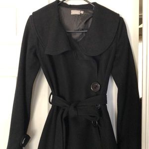 Woman’s black wool peacoat —size 4